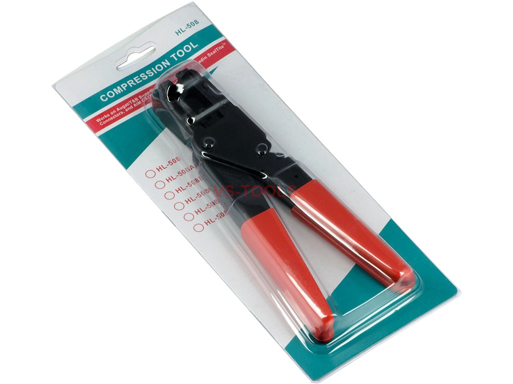 Coax Cable Connector Compression Crimping Tool RG6 RG59 F